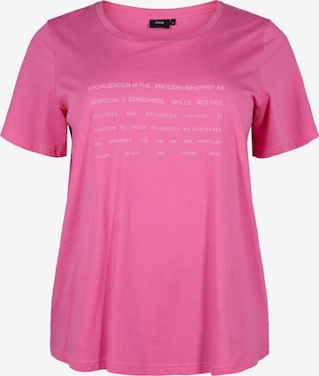 Zizzi - Camiseta 'Velin' en rosa: frente