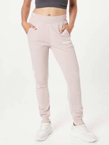 Effilé Pantalon de sport 'Legacy' Hummel en rose : devant