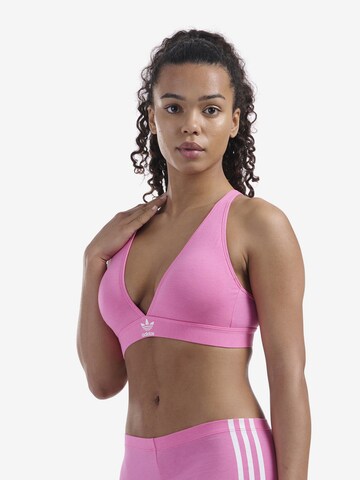 ADIDAS ORIGINALS Triangle Bra ' Unlined ' in Pink