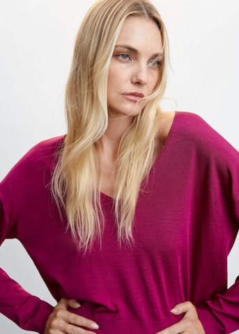 MANGO Pullover 'Crayon' in Pink