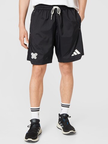 ADIDAS PERFORMANCE Regular Sportbroek in Zwart: voorkant