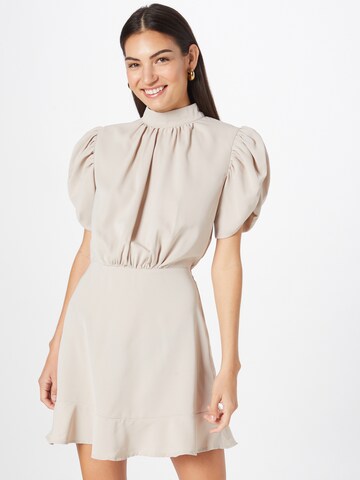 AX Paris Dress in Beige: front