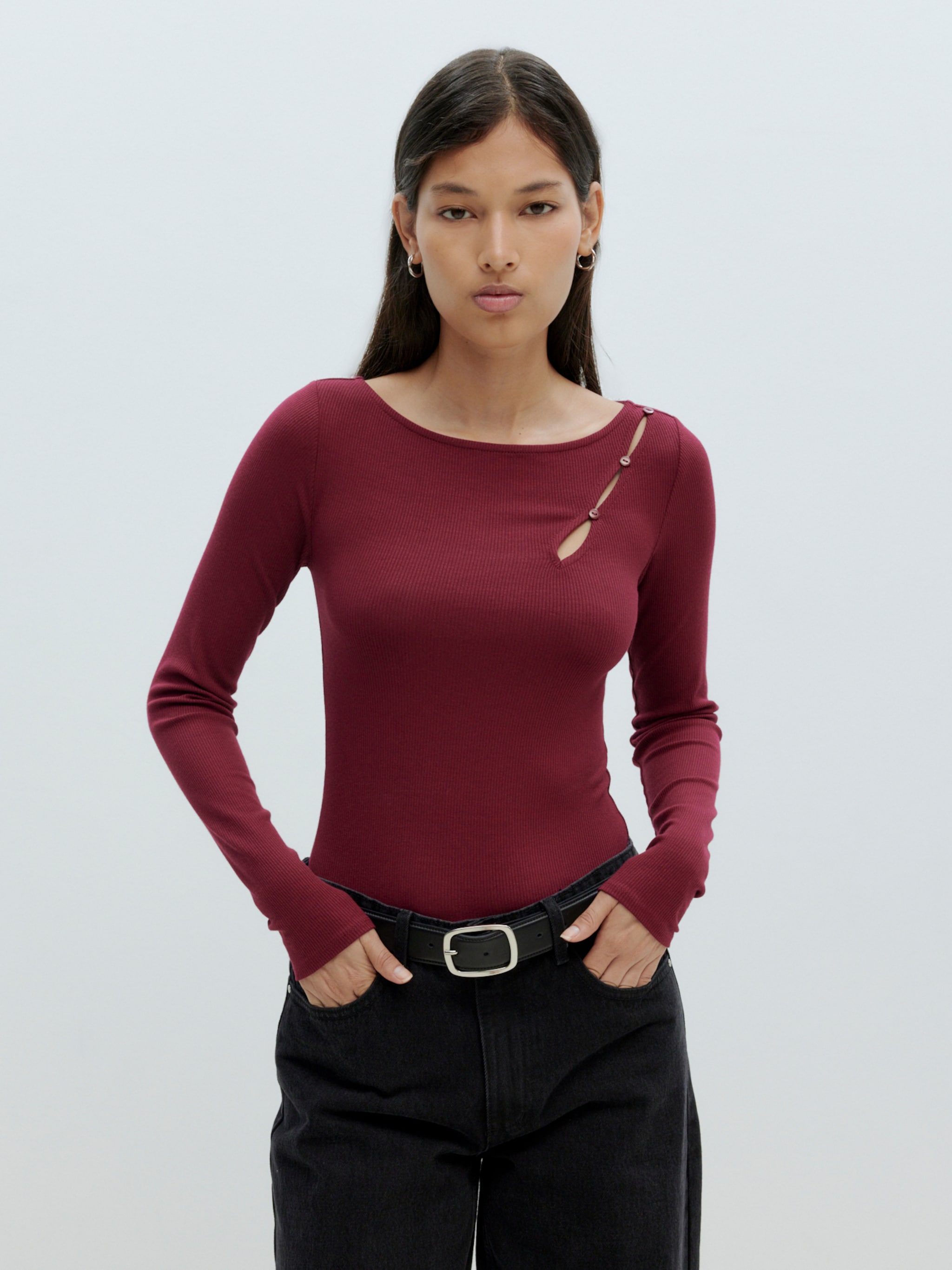 EDITED Produkte Shirt 'Kalama' burgunder