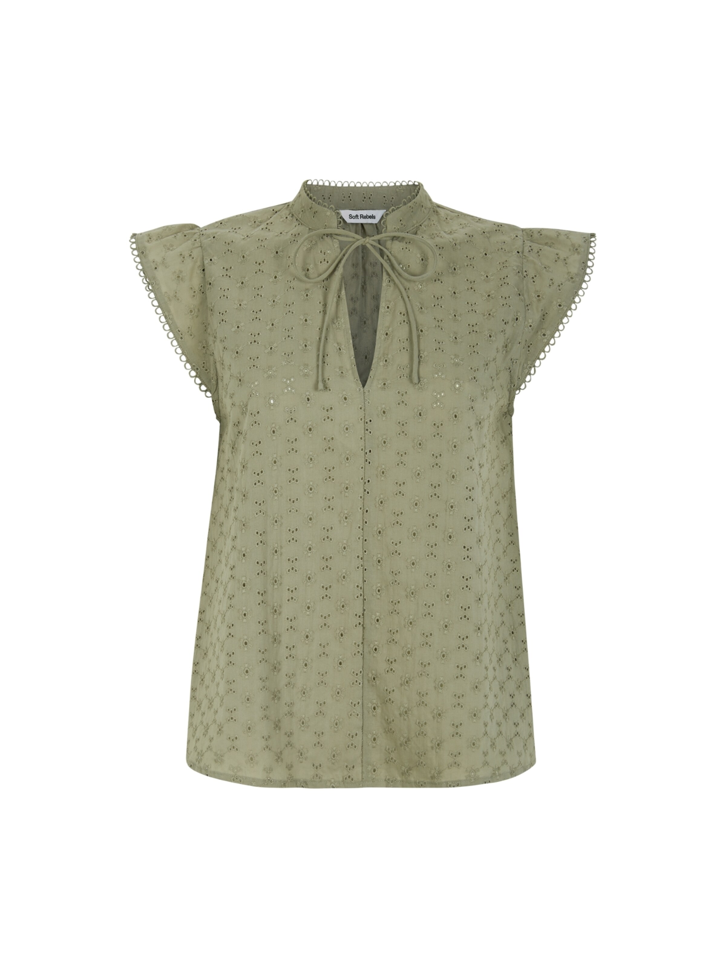 Camicia da donna 'Daniela' di Soft Rebels in verde: frontale
