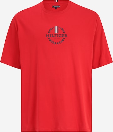 T-Shirt Tommy Hilfiger Big & Tall en rouge : devant