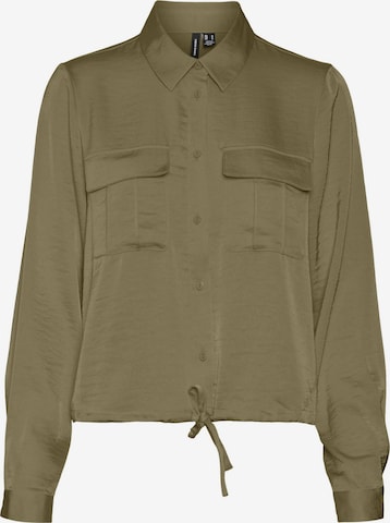 VERO MODA Bluse i grøn: forside