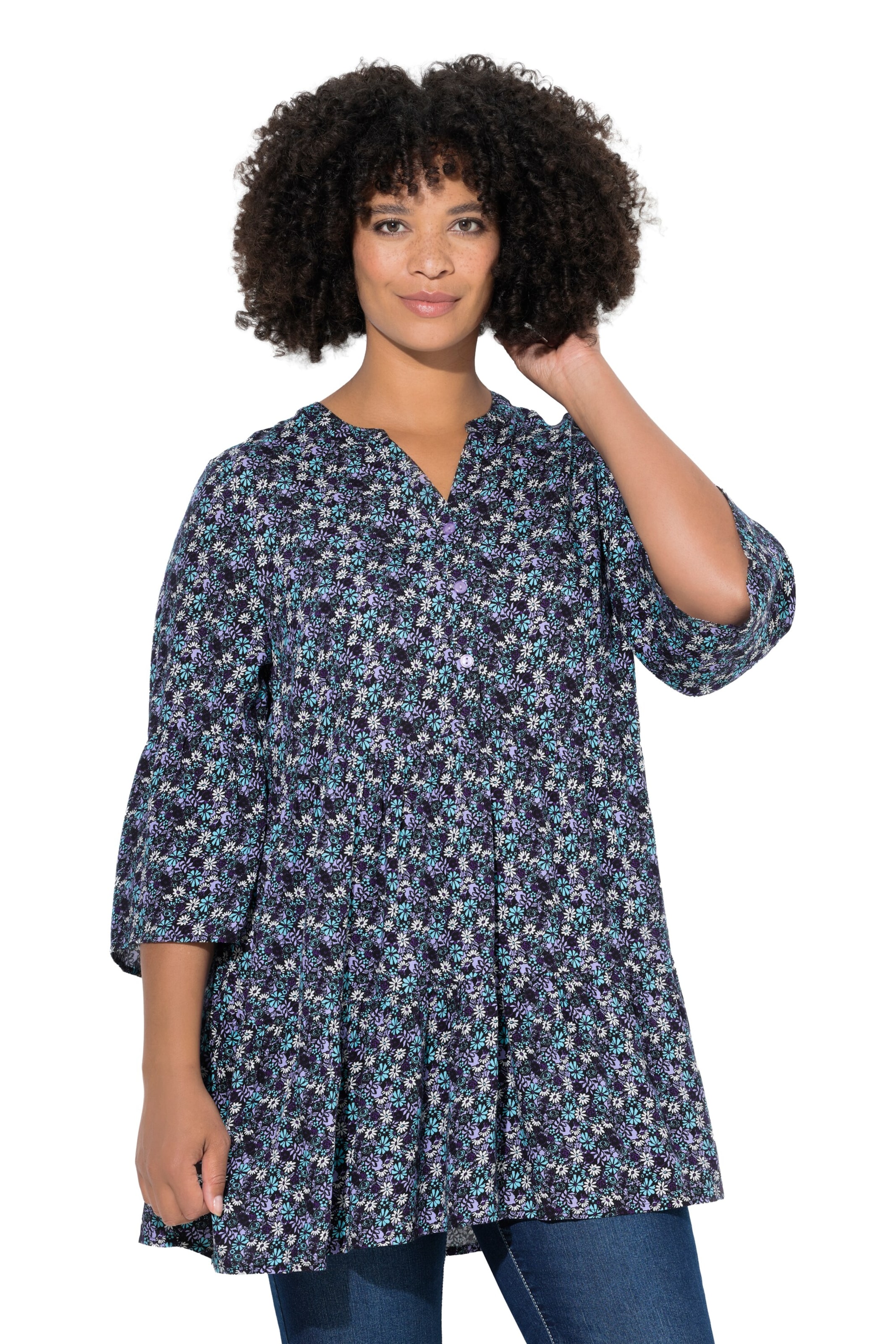 Angel of Style Blouse in Blue: front