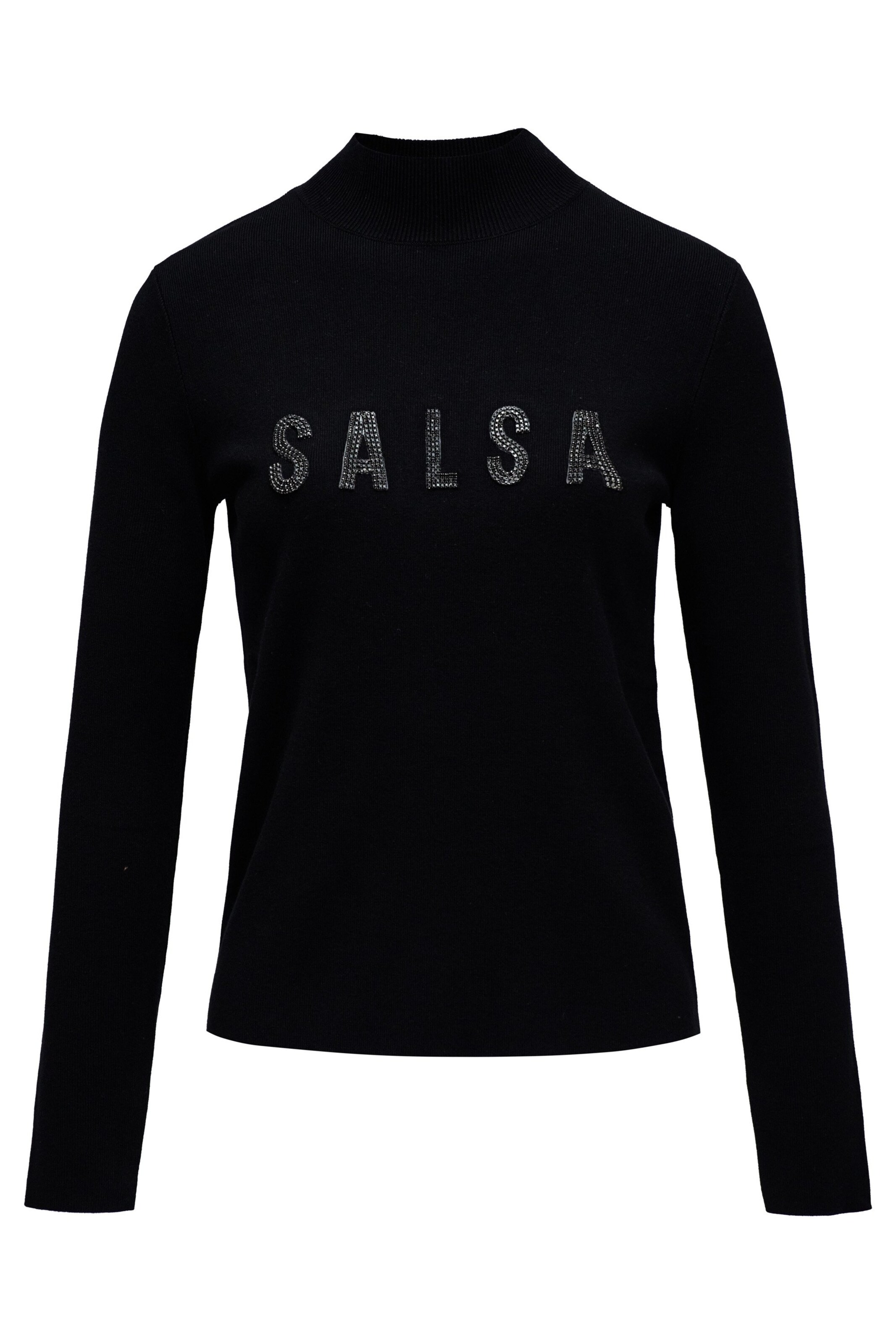Salsa Jeans Langarm-shirts in Schwarz: Vorderseite