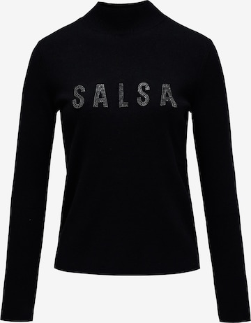 Salsa Jeans Langarm-shirts in Schwarz: Vorderseite