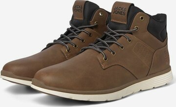 JACK & JONES Lace-Up Boots 'JOINER' in Brown