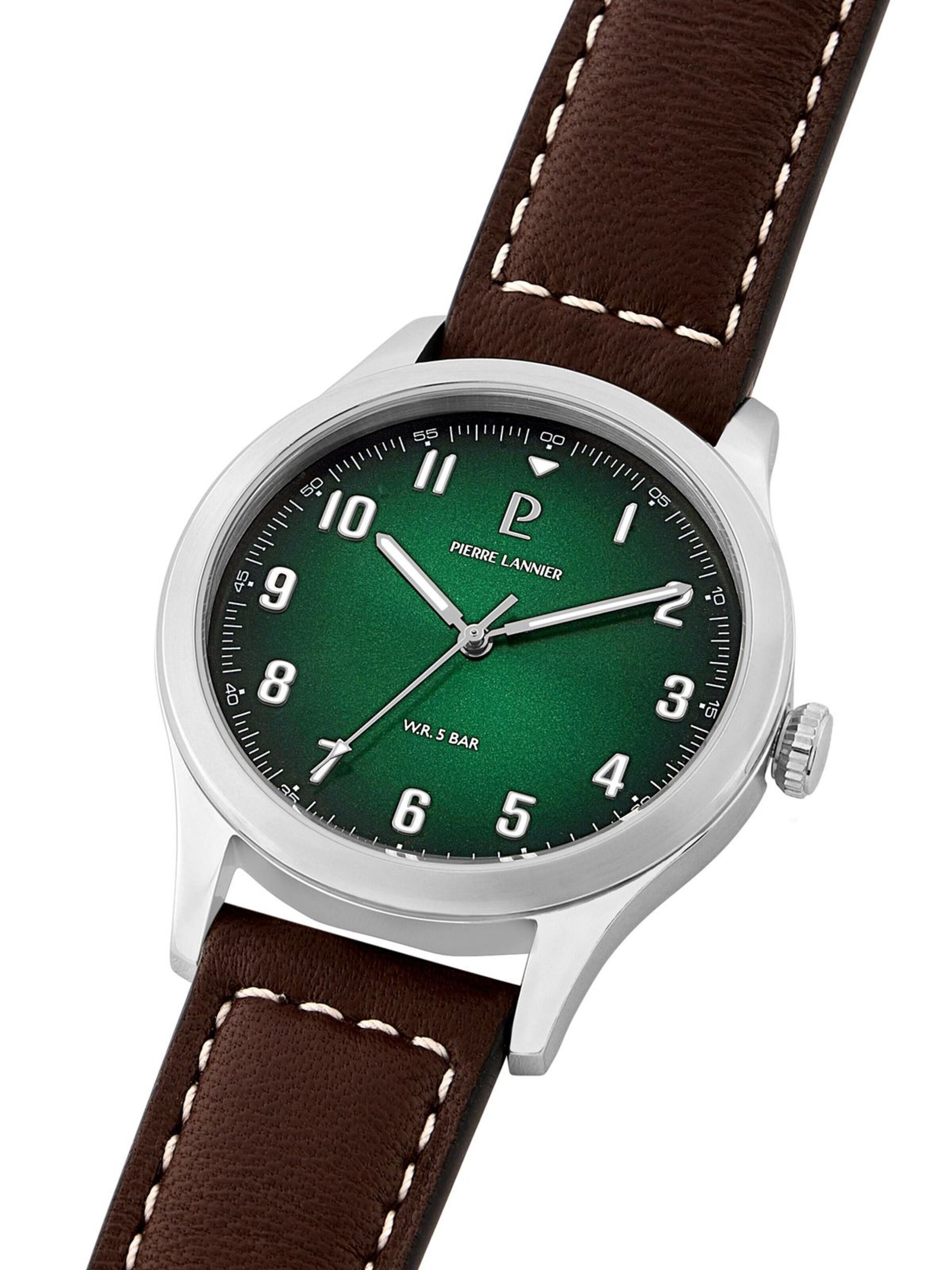 Pierre Lannier Analog watch 'Watch Aviateur' in Green