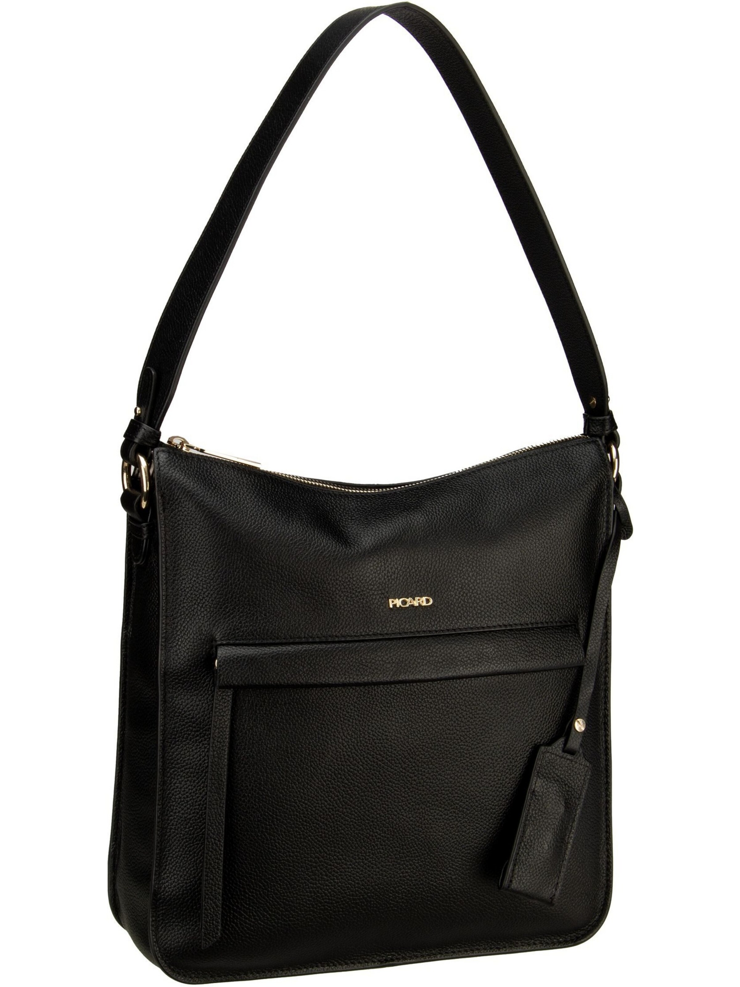 Picard Schultertasche in Schwarz: Vorderseite