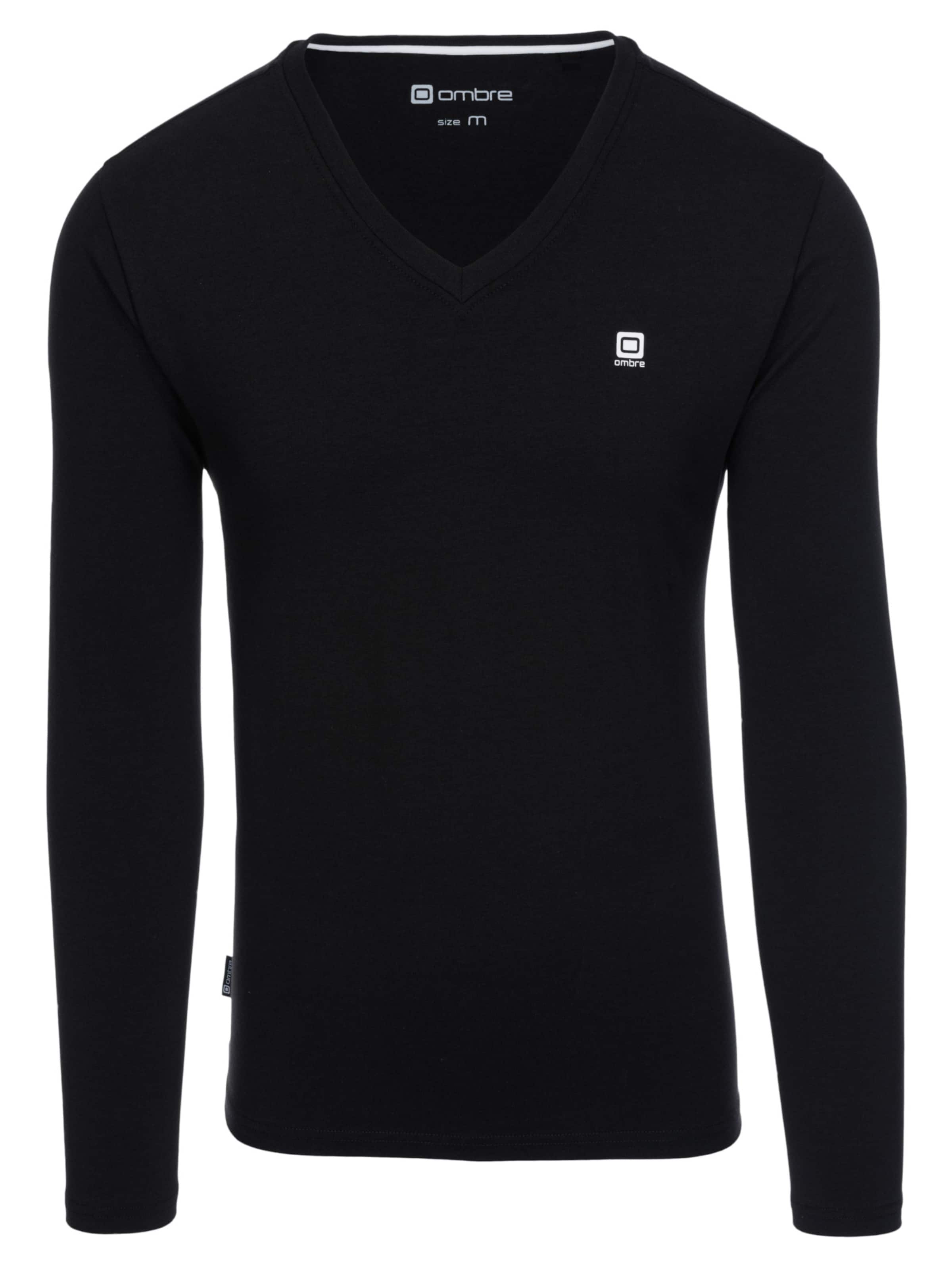 Ombre Shirt in Black: front