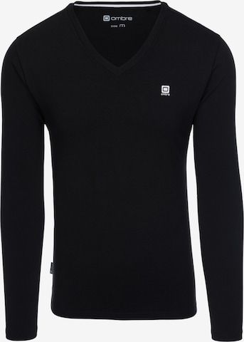 Ombre Shirt in Black: front