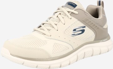 Baskets basses SKECHERS en beige : devant