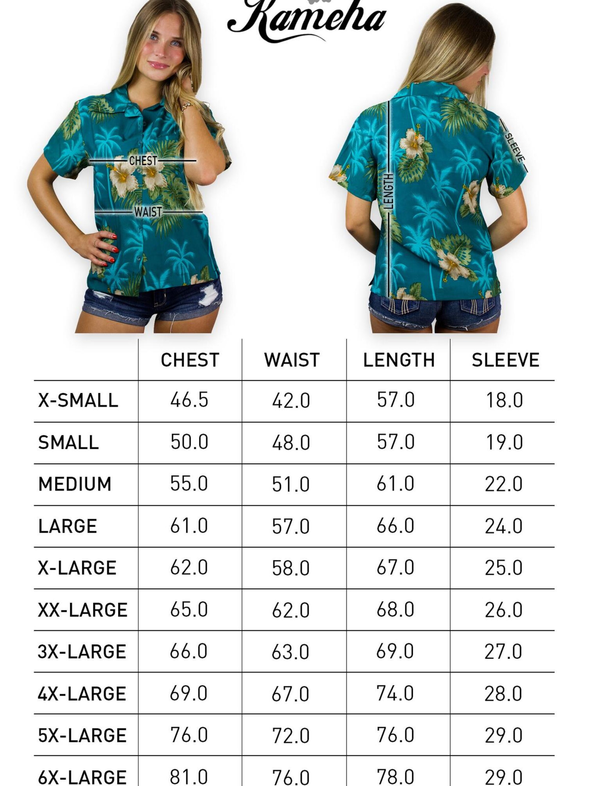 King Kameha Blouse 'Small Flower' in Green