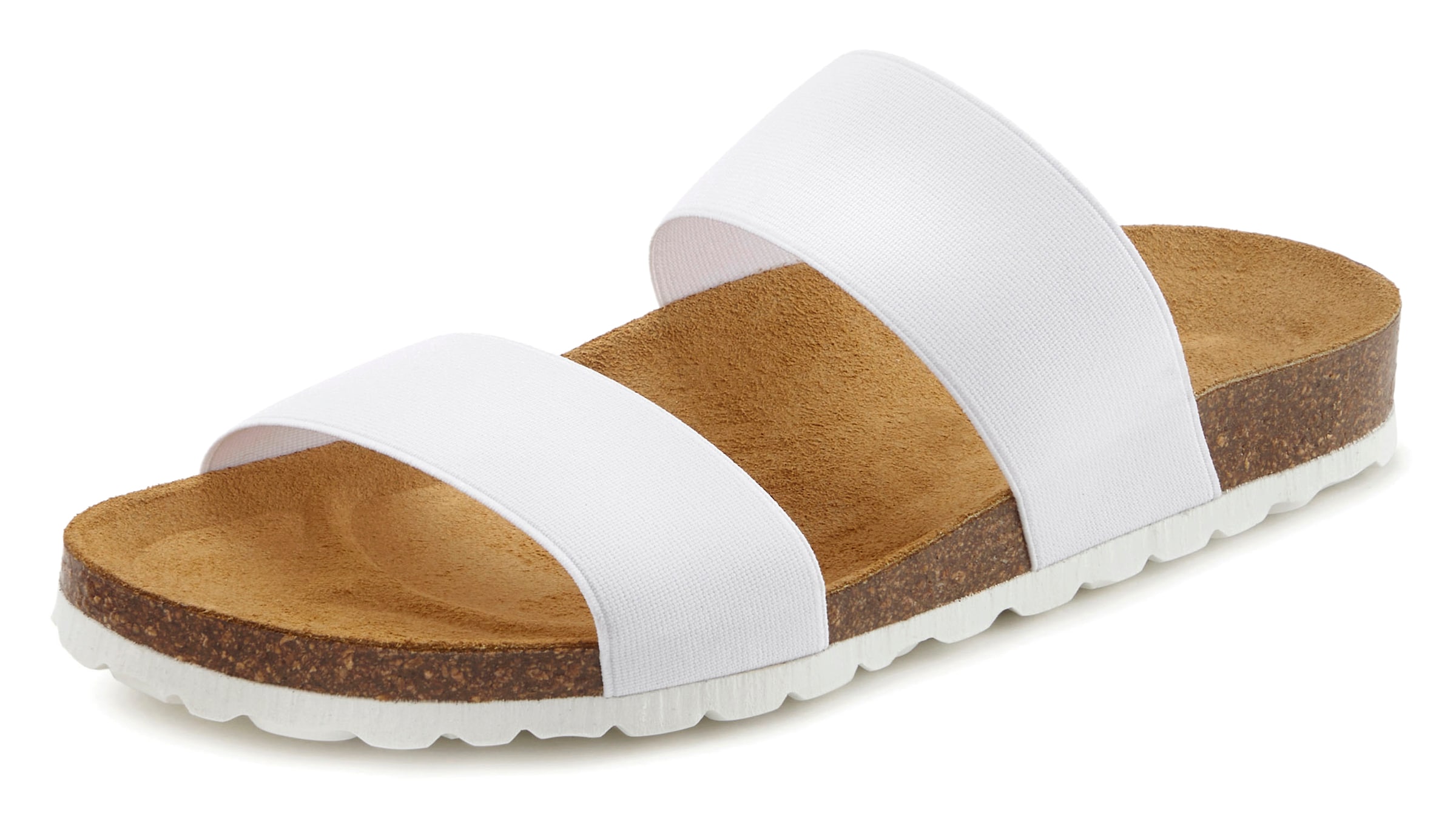 VIVANCE Mules in White: front