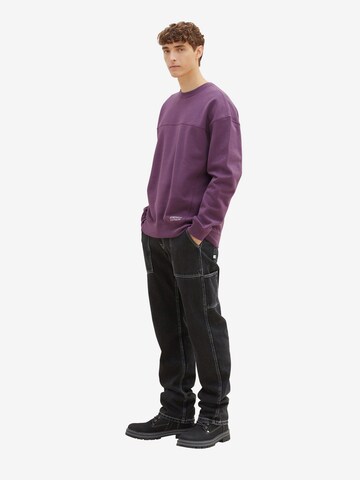 TOM TAILOR DENIM - Sweatshirt em roxo