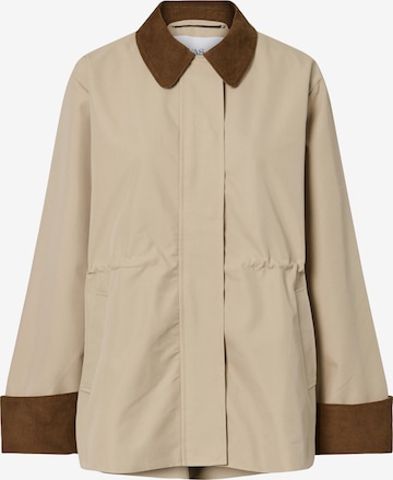 YAS Välikausiparka 'YASANCA' värissä beige: etupuoli