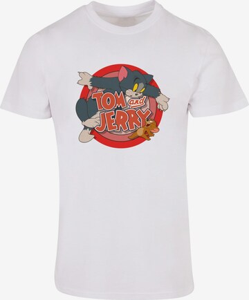 ABSOLUTE CULT T-Shirt 'Tom And Jerry - Classic Catch' in Weiß: predná strana