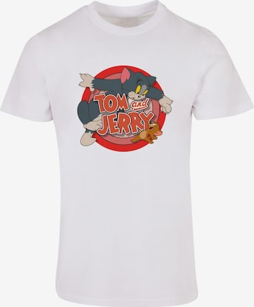 T-Shirt 'Tom And Jerry - Classic Catch' ABSOLUTE CULT en blanc : devant