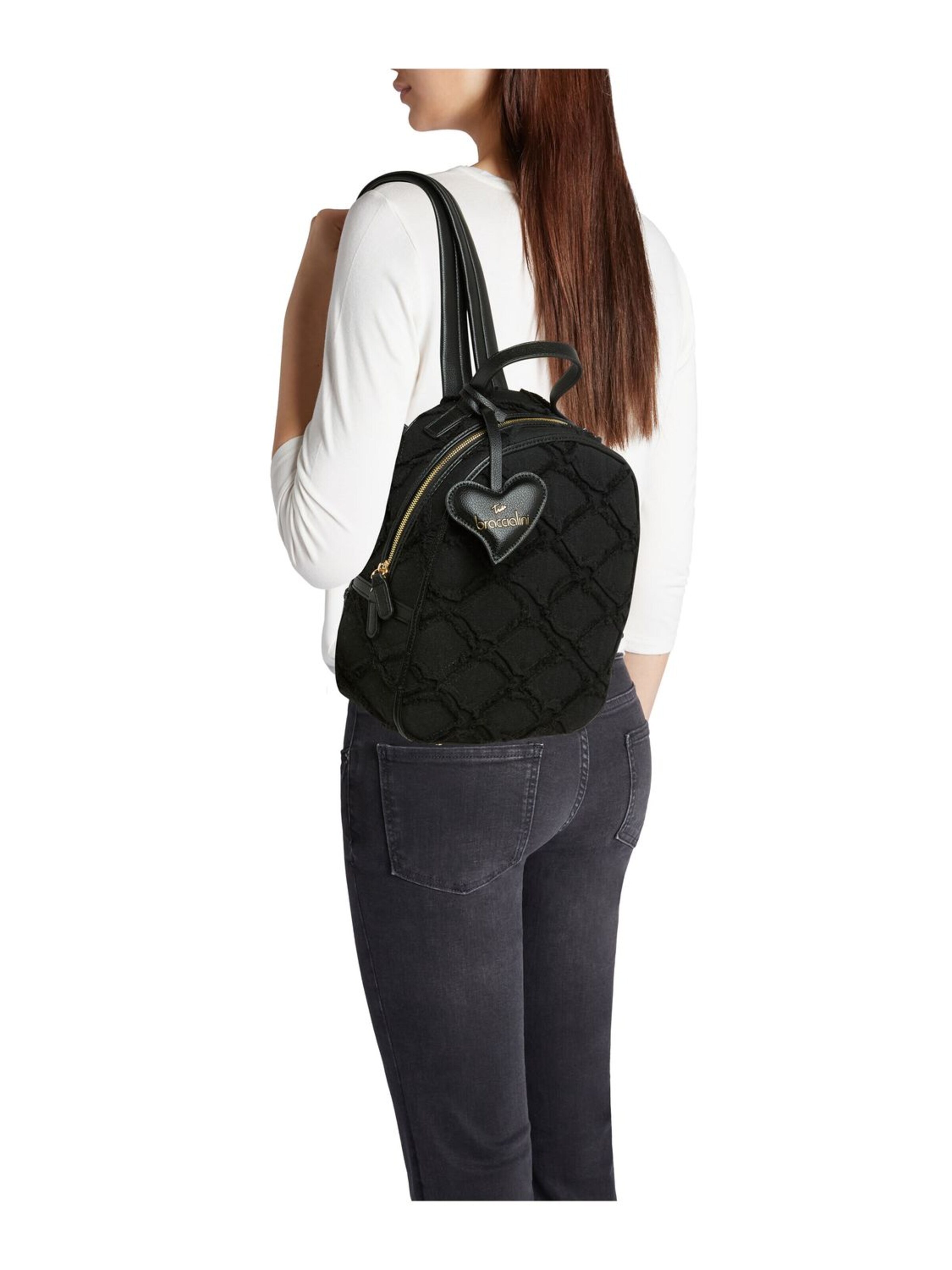 Zaino 'Beth Jeans' di Braccialini in nero