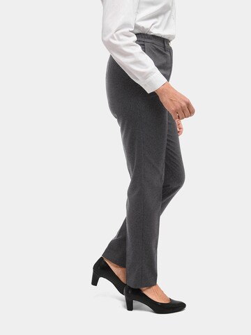 Goldner Slim fit Trousers 'Anna' in Grey