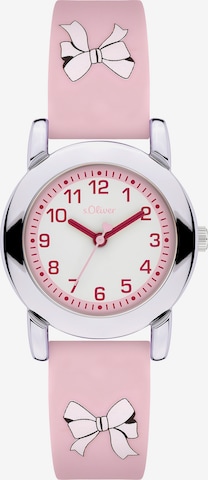 s.Oliver Watch in Pink: front