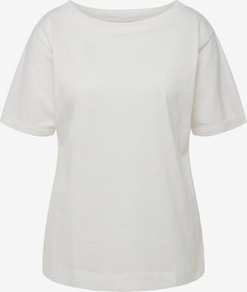 Ulla Popken Shirt  (GOTS) in Weiß: predná strana