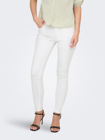 ONLY Skinny Jeans 'Kendell' in Wit: voorkant