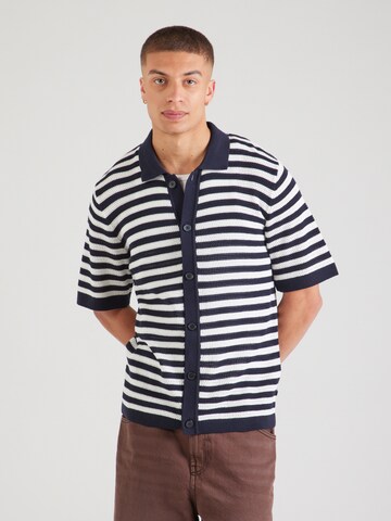 JACK & JONES Regular fit Button Up Shirt 'JPRBLAJones ' in Blue: front