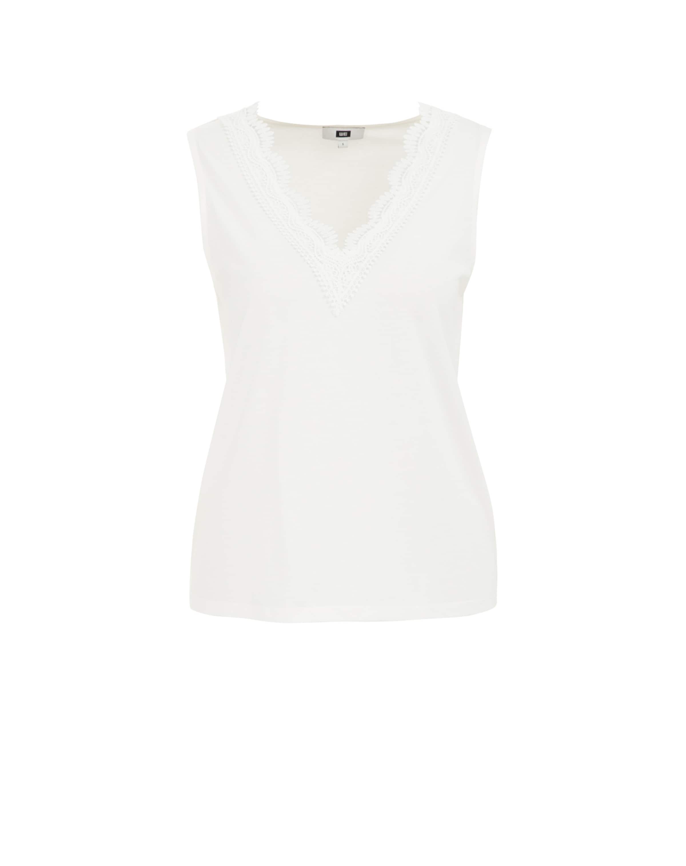 balts WE Fashion T-Krekls: no priekšpuses