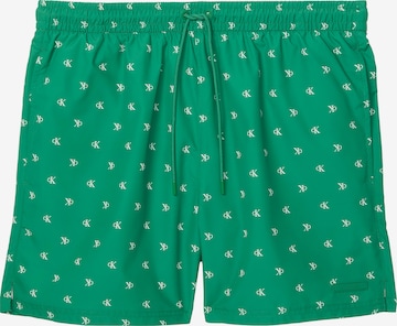 Shorts de bain Calvin Klein Swimwear en vert : devant