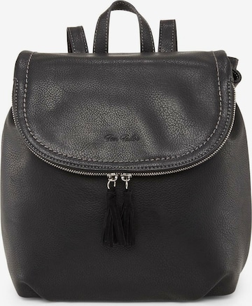 TOM TAILOR Rucksack 'Lari' in Schwarz: predná strana