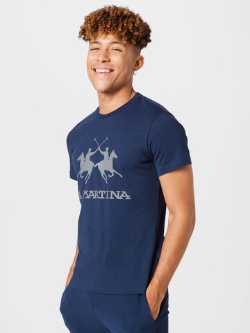 La Martina T-Shirt in Blau: predná strana