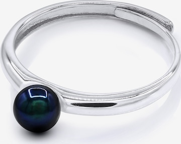 Ateliers Saint Germain - Anillo 'Reine Jeanne' en negro: frente