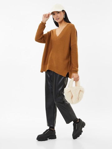 ONLY Sweater 'CLARA' in Brown