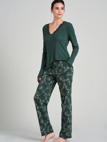 SCHIESSER Pajama Pants 'Mix & Relax' in Green