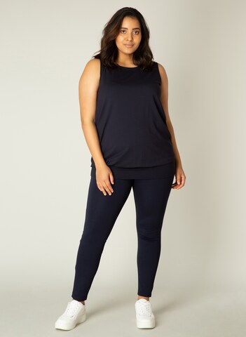 BASE LEVEL CURVY Top 'Yasmina' in Blau