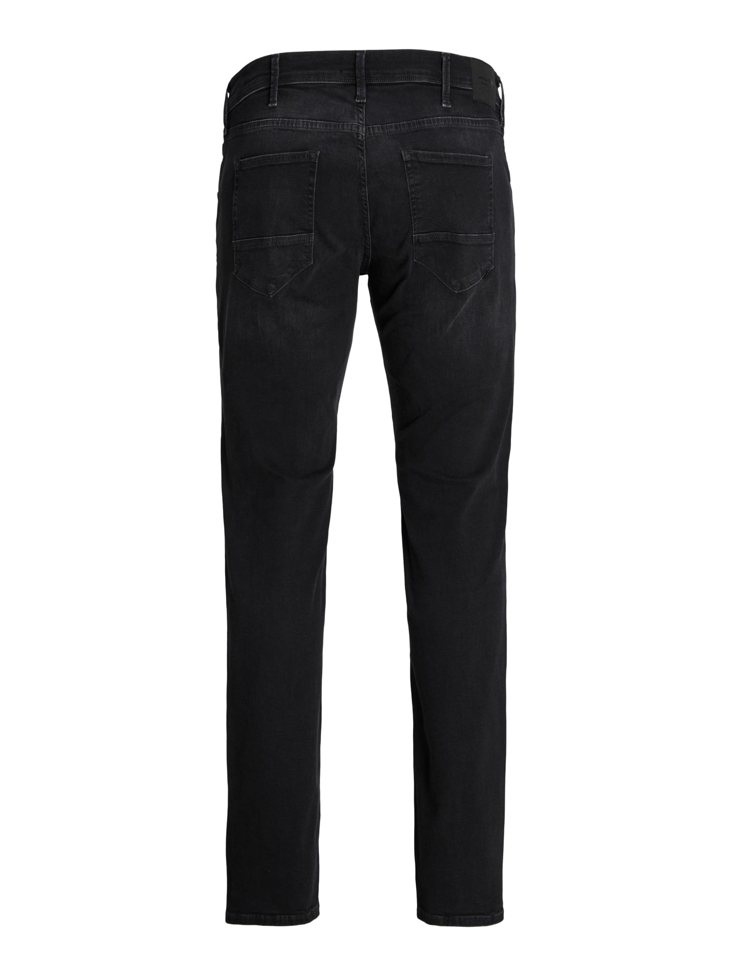 Jack & Jones Plus Slim fit Jeans 'JJIGLENN JJFOX' in Black