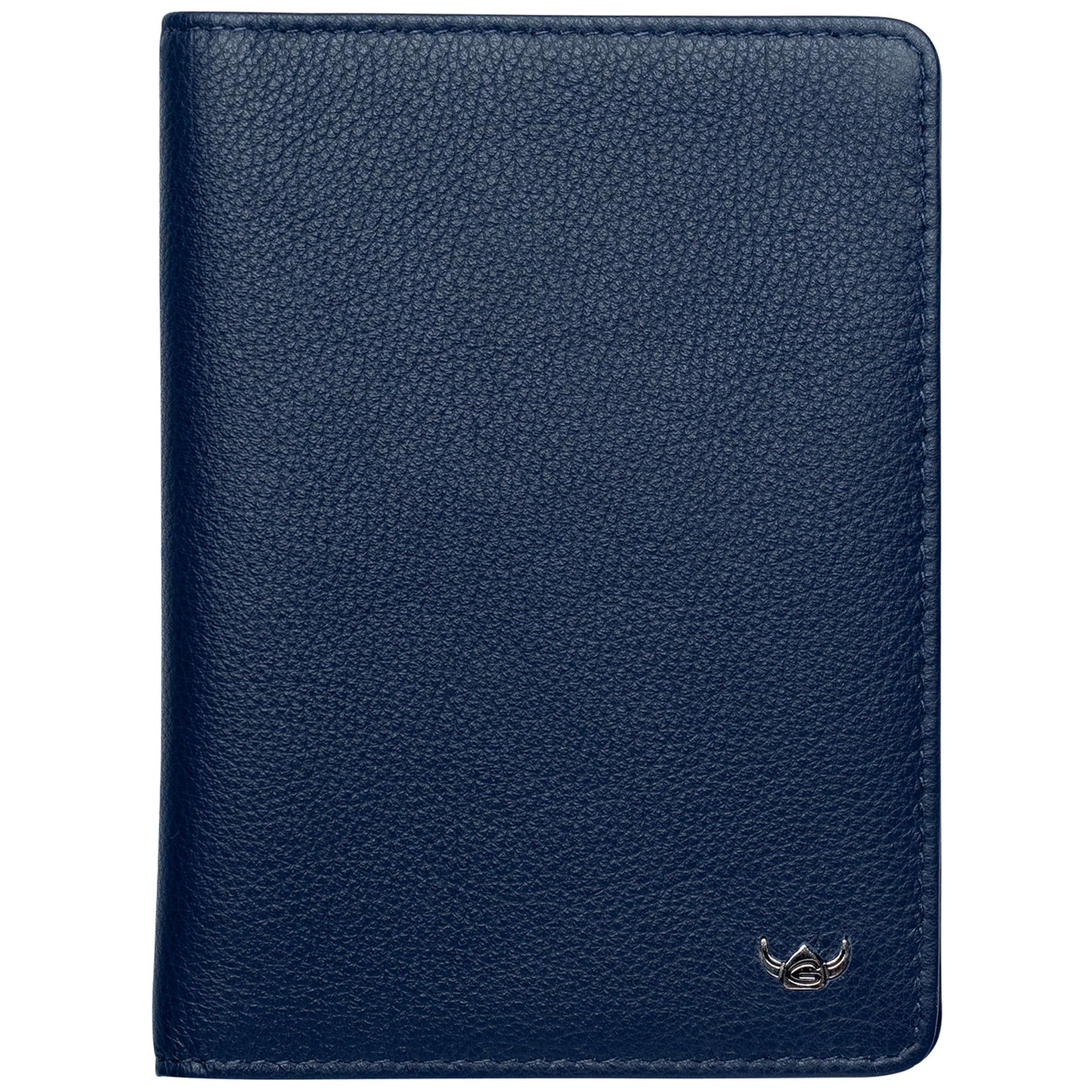 GOLDEN HEAD Wallet in Blue: front