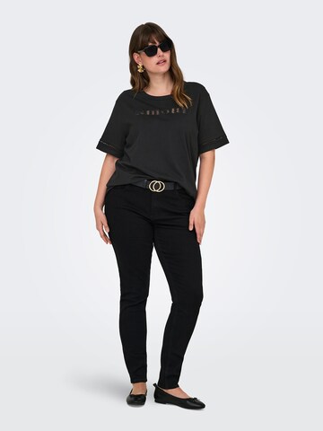 ONLY Carmakoma T-Shirt 'CARANNIE' in Schwarz