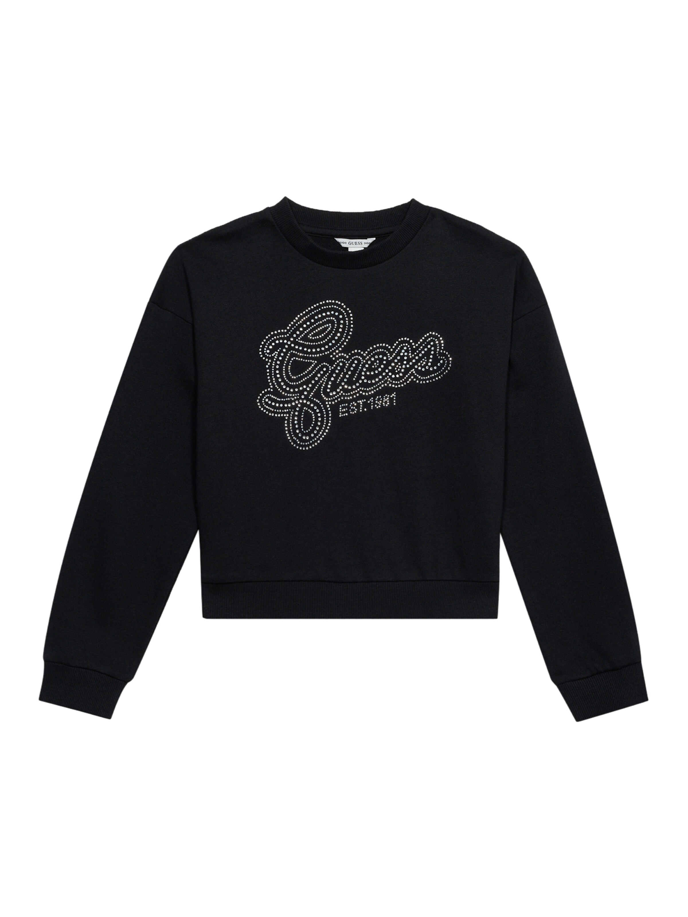 GUESS Sweatshirt in Schwarz: Vorderseite