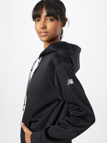 new balance Athletic Zip-Up Hoodie in Black