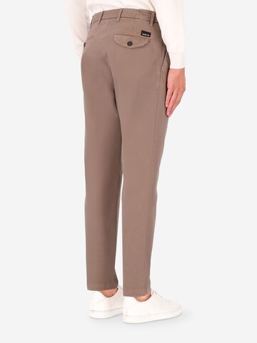 Distretto12 Slimfit Hose 'Giron' in Braun