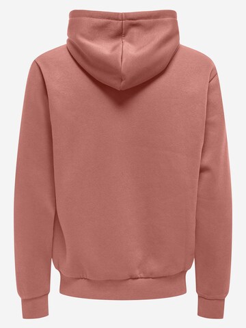 Only & Sons Sweatshirt 'Ceres' in Rood
