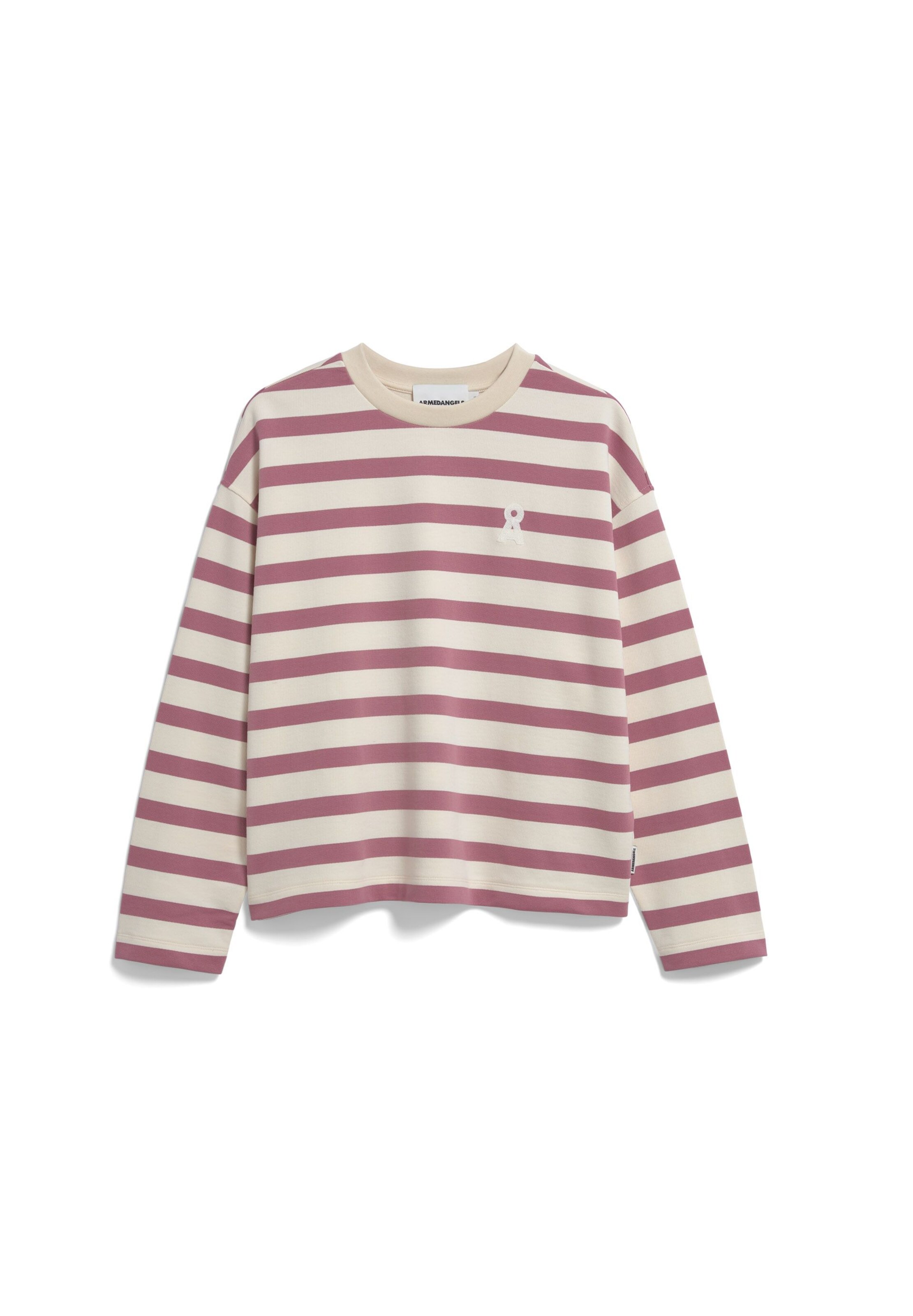 Sweat-shirt 'MAARLEN' ARMEDANGELS en violet : devant