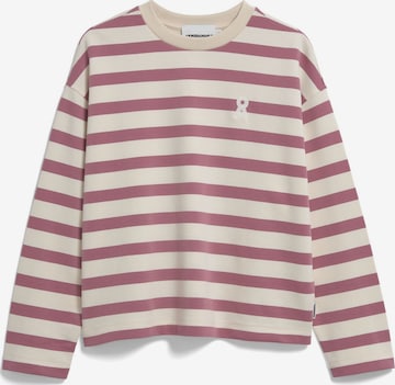 Sweat-shirt 'MAARLEN' ARMEDANGELS en violet : devant