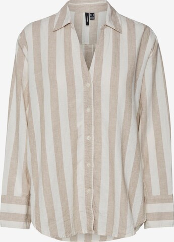 VERO MODA Blus 'LINA' i beige: framsida