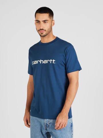 Carhartt WIP - Camiseta en azul: frente